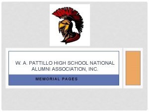 W.a. pattillo alumni association