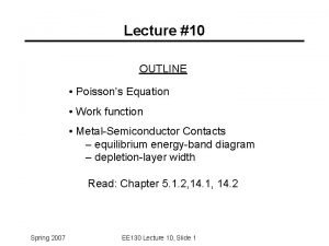 Semiconductor work function equation