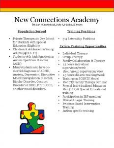 New connections academy