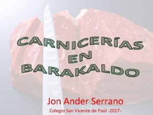 Jon Ander Serrano Colegio San Vicente de Pal