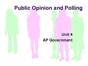 Public Opinion and Polling Unit 4 AP Government