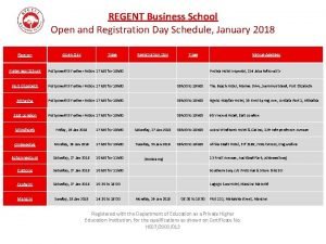 Regent business school