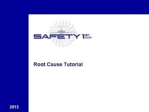 Root cause analysis sample