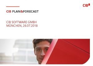 CIB PLANFORECAST CIB SOFTWARE GMBH MNCHEN 26 07