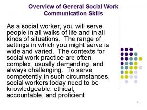 Social work communication skills
