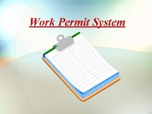 Work permit receiver job responsibilities
