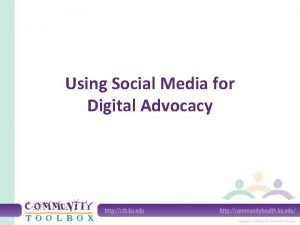 Digital advocacy definition