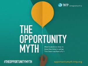 The opportunity myth