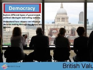 Democracy Explore different types of government political ideologies