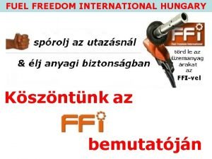 Fuel freedom international Fuel freedom international