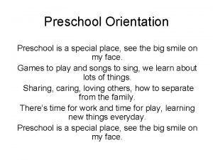 A special place preschool