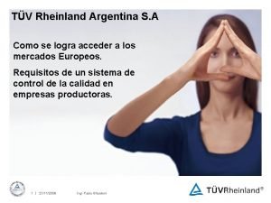 TV Rheinland Argentina S A Como se logra