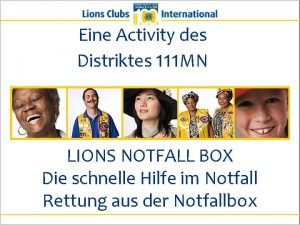 Lions notfallbox
