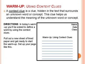 Context clues worksheets Context clues worksheets