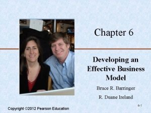 Developing an effective business model ppt