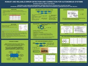 ROBUST AND RELIABLE ERROR DETECTION AND CORRECTION FOR