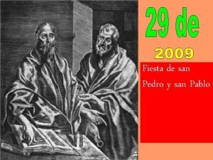Fiesta de san Pedro y san Pablo La