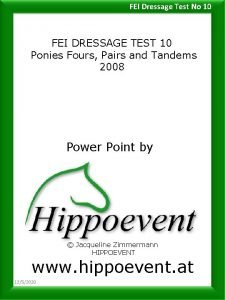 Fei dressage tests