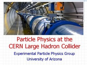 Particle Physics at the CERN Large Hadron Collider