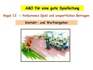 AO fr eine gute Spielleitung Regel 12 Verbotenes