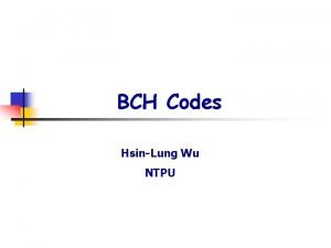 Bch code