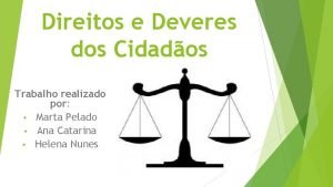 Direitos e deveres do cidadão