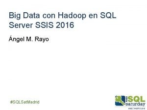 Ssis hadoop connection manager