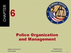 Police organization and management