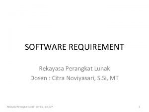 Contoh user requirement Contoh user requirement