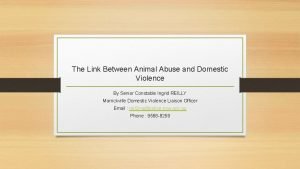 The Link Between Animal Abuse and Domestic Violence