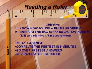 How to read a ruler