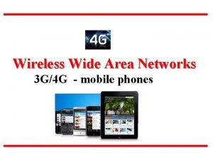 Mobile wide area network