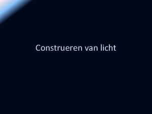 Construeren van licht Teken de kijklijnen hoe hij