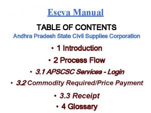 Eseva andhra pradesh