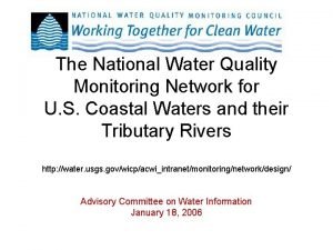 National water quality monitoring conference