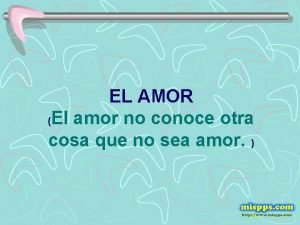 El amor no conoce