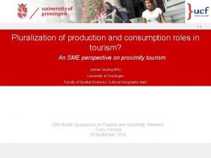 Pluralization of consumption