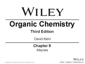 Chemical reactions of alkynes