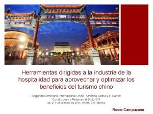 Herramientas dirigidas a la industria de la hospitalidad