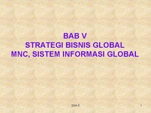 4 strategi global