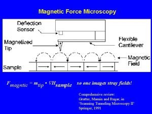 Magnetic Force Microscopy Fmagntic mtip Hsample so one