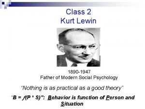 Father of social psychology