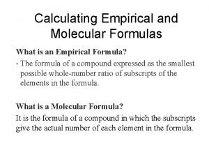 How to find molecular formula