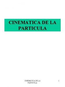 Cinematica