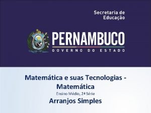 Matemtica e suas Tecnologias Matemtica Ensino Mdio 2