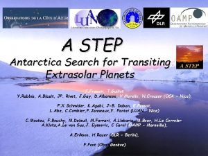 A STEP Antarctica Search for Transiting Extrasolar Planets