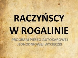 Roger maurycy raczyński