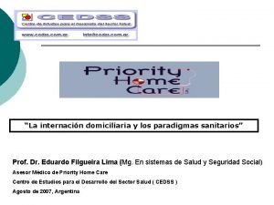 Proyectar internacion domiciliaria