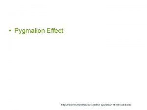 Pygmalion effect