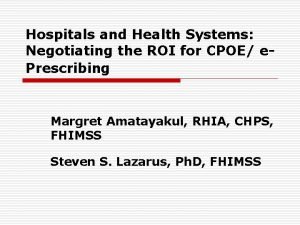 Cpoe vs e prescribing